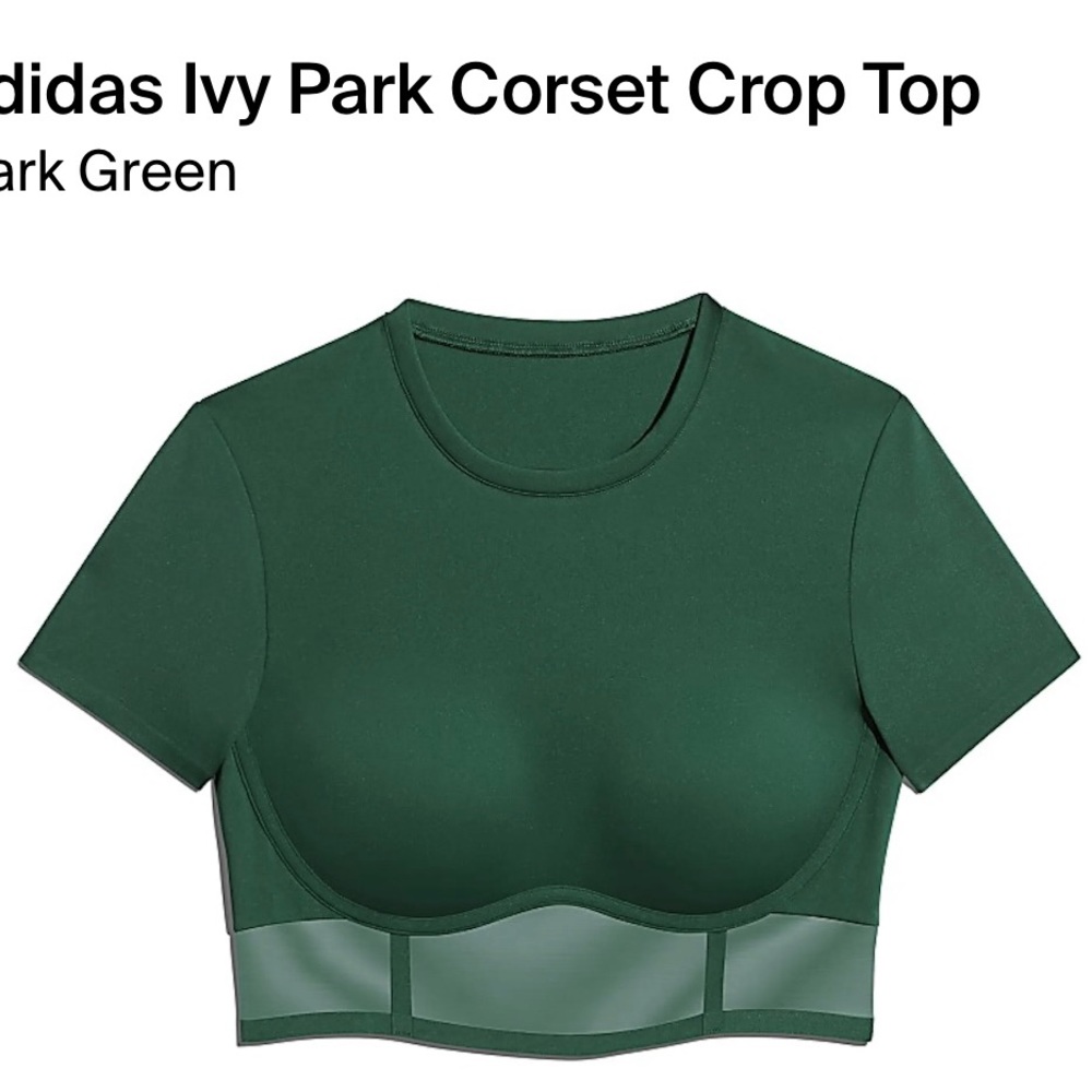 Ivy Park green mesh top